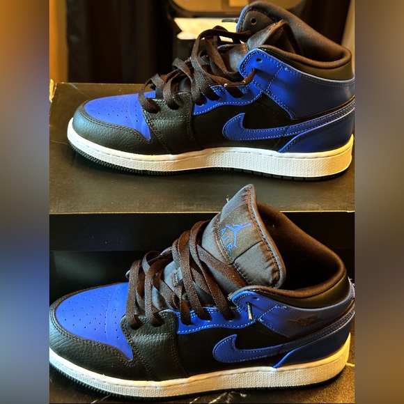 Air Jordan 1’s Mid Shoes (GS) Big Boys - Picture 8 of 11